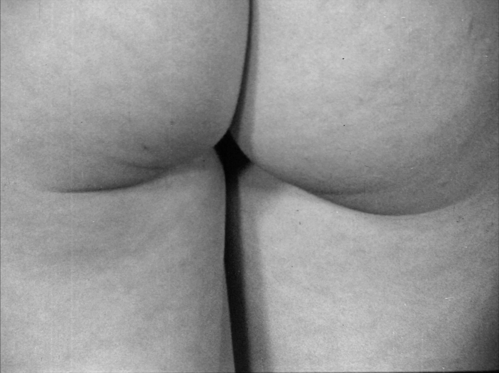 Close up view of a light skinned butt
