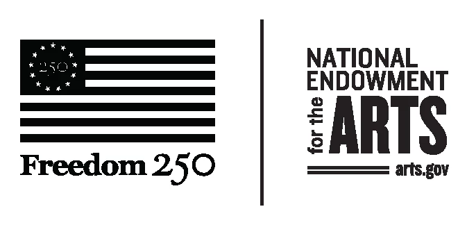 National Endowment for the Arts logo and the United States Semiquincentennial logo